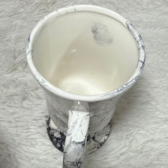 NWOT Set of 2 Marble Design Irish Coffee Cappuccino Latte Mugs - Picture 13 of 14